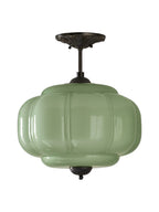 Ella Scallop Milk Glass Flush Mount Light