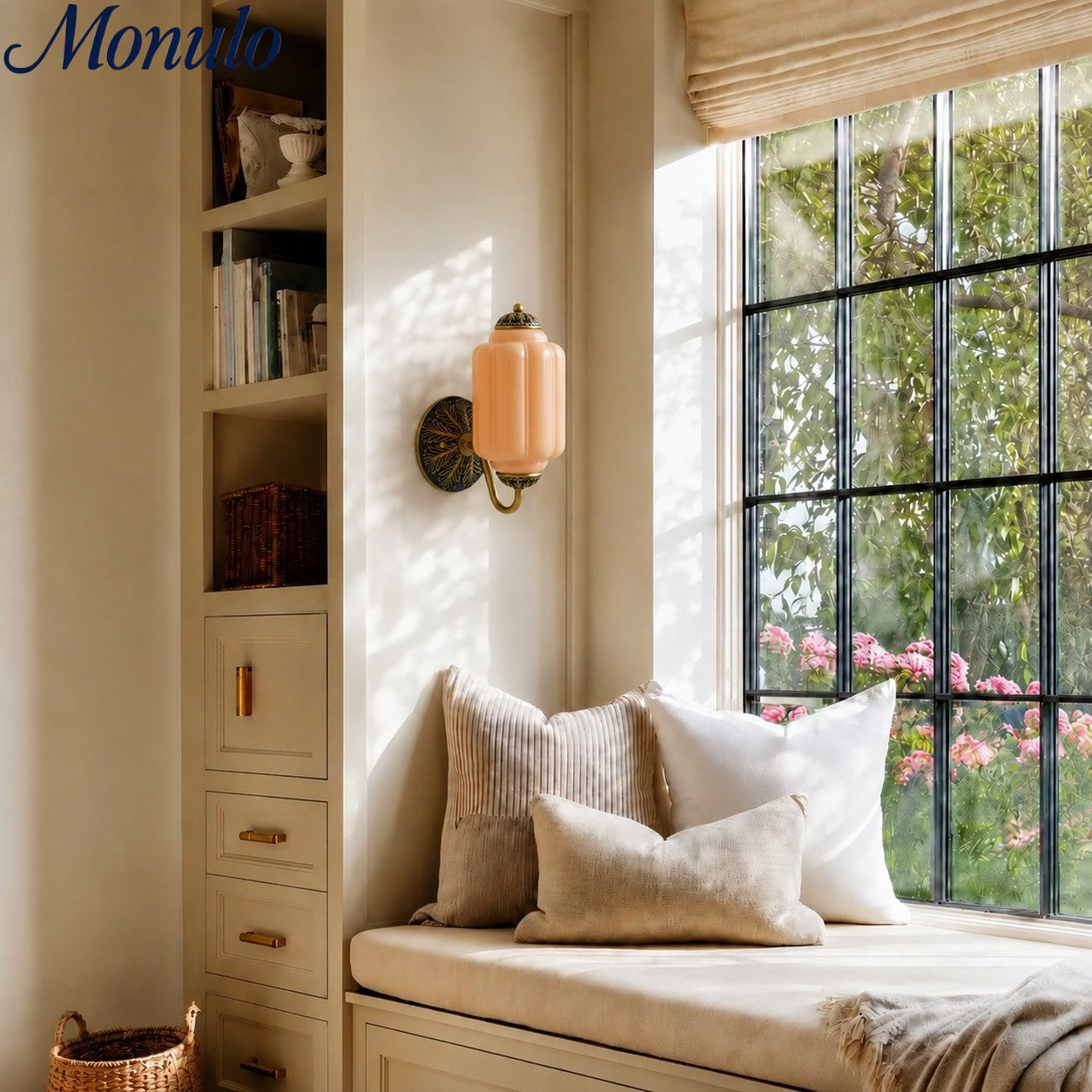 Ella Vintage Milk Glass Wall Sconce