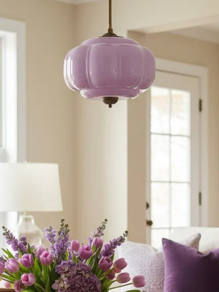 Ella Scallop Milk Glass Flush Mount Light