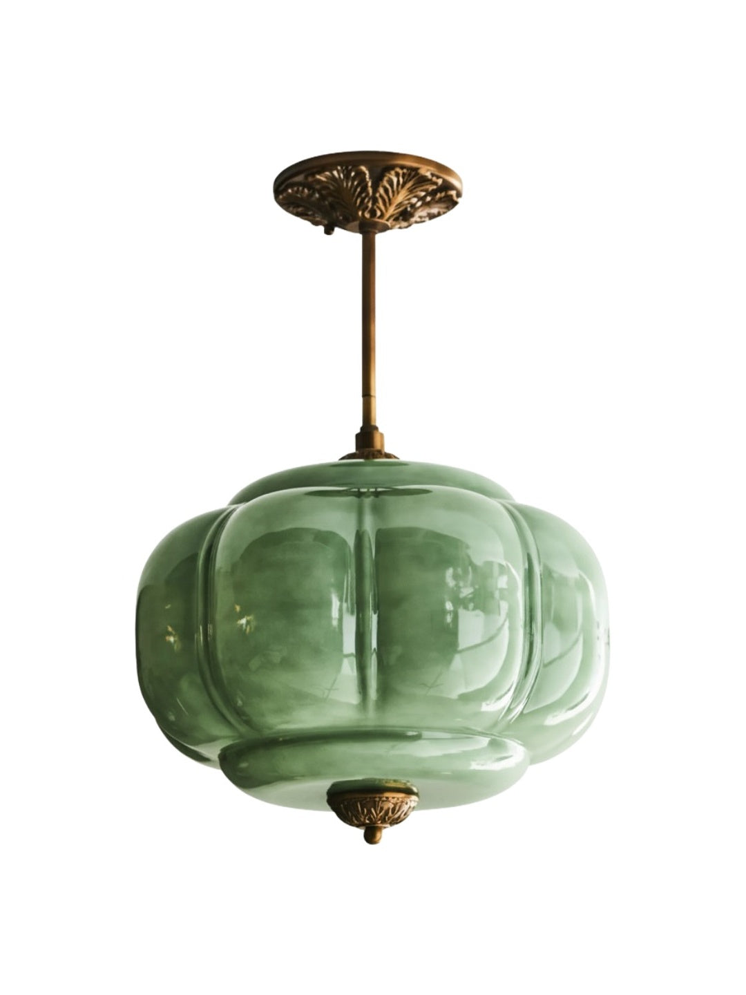 Ella Scallop Milk Glass Flush Mount Light