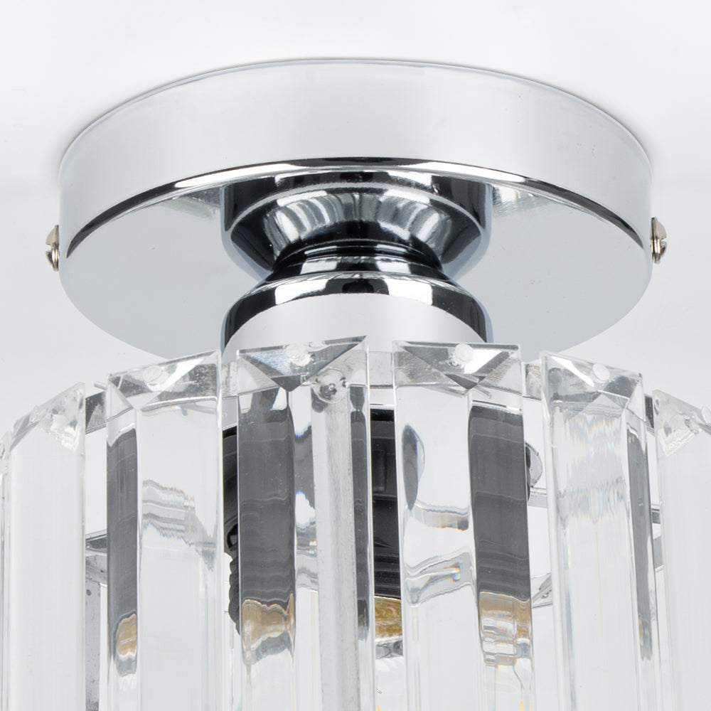 Lara Modern Crystal Flush Mount Ceiling Light