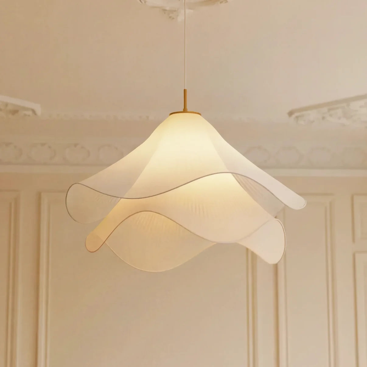 Sora Ethereal Bloom Floral Fabric Pendant Light