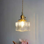 Onda Traditional Ripple Glass Pendant Light