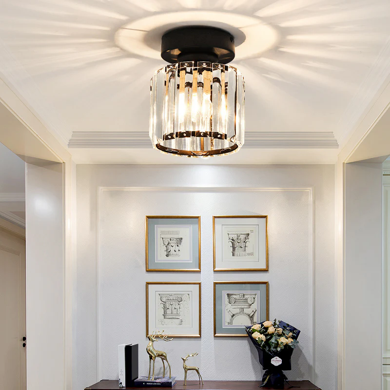Lara Modern Crystal Flush Mount Ceiling Light