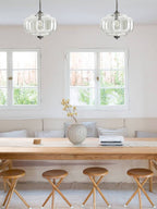 Ella Scallop Milk Glass Flush Mount Light