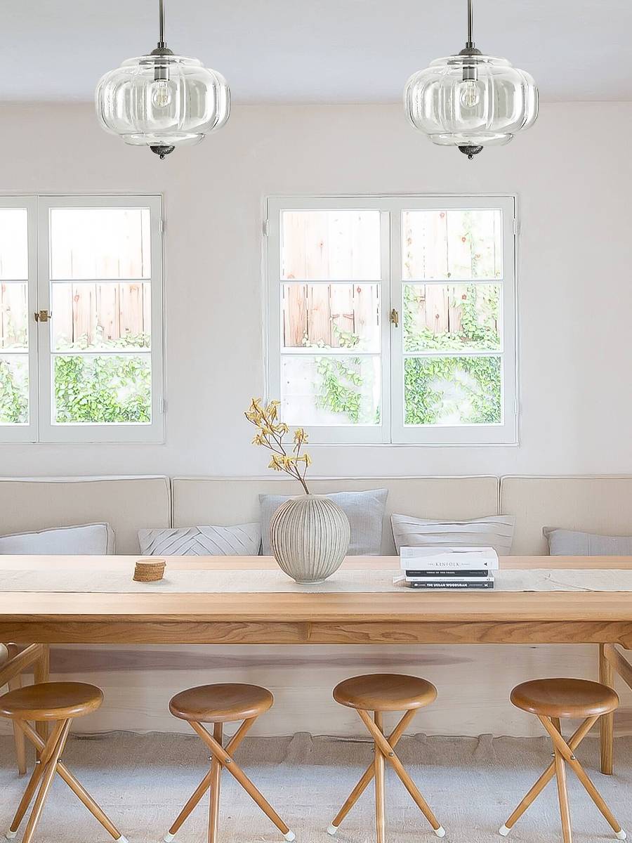 Ella Scallop Milk Glass Flush Mount Light