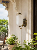 Ella Vintage Milk Glass Wall Sconce