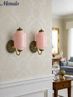 Ella Vintage Milk Glass Wall Sconce