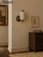Ella Vintage Milk Glass Wall Sconce