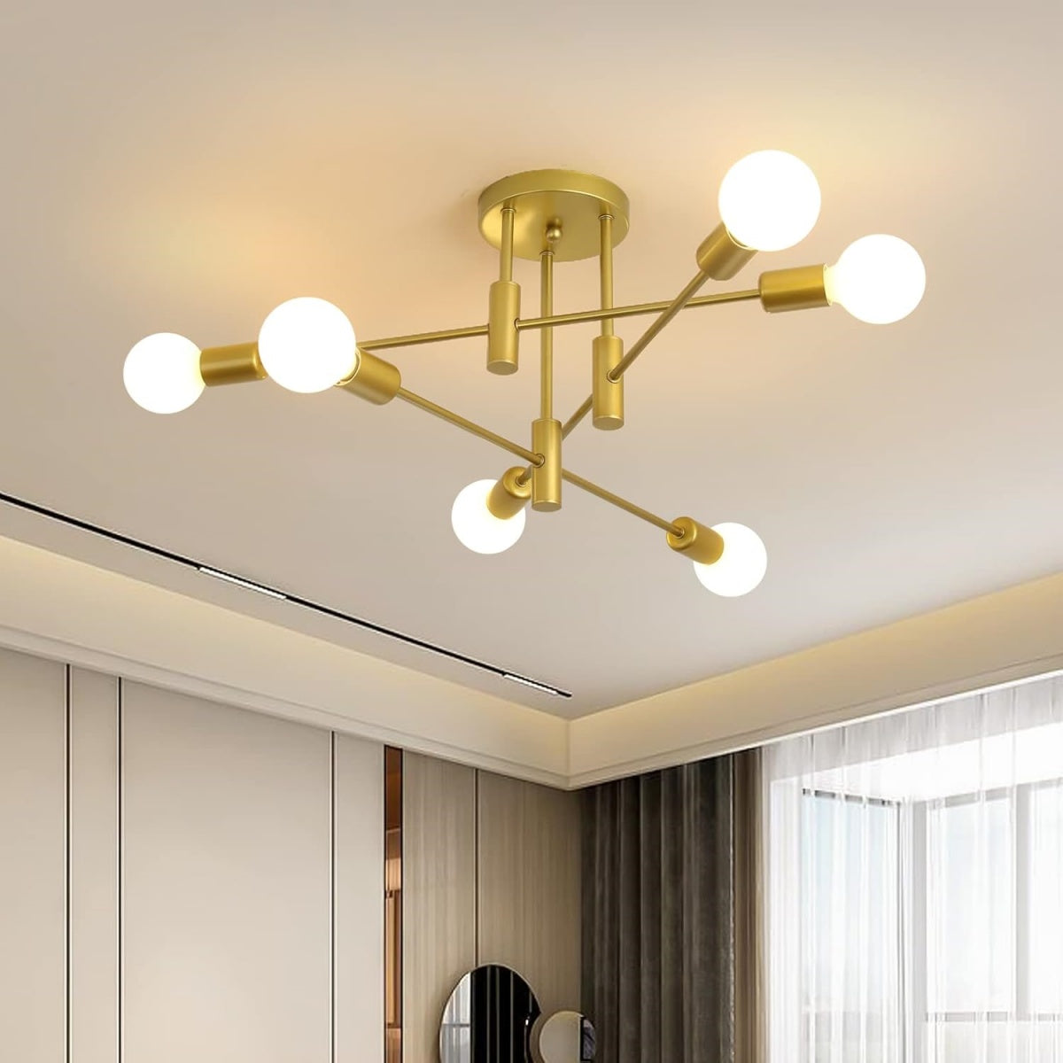 Tira Modern Nordic Black Multi-Light Ceiling Light