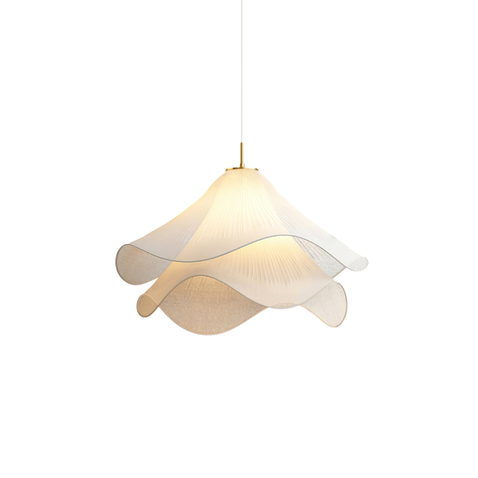 Aria Ethereal Bloom Floral Fabric Pendant Light
