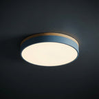 Aurelia Flush LED Ceiling Light with Wood Trim, size comparison