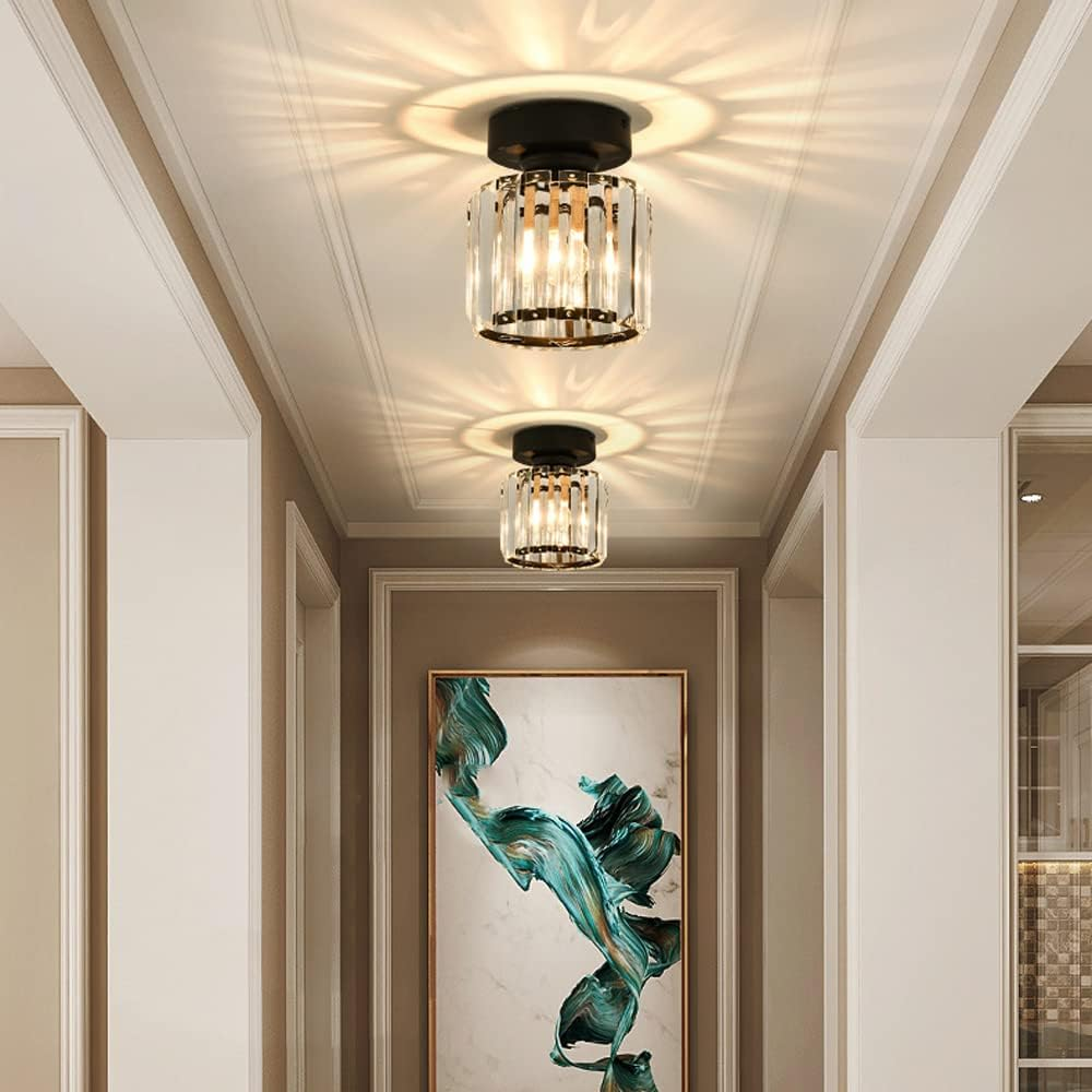 Lara Modern Crystal Flush Mount Ceiling Light