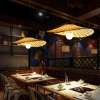 Maru Lotus Leaf Fabric Pendant Ceiling Lamp