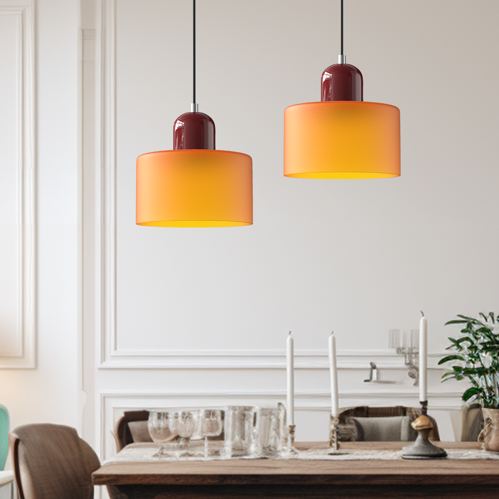 Linnea Bauhaus Glass Pendant Light for Kitchen