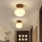 Odessa Solid Wood Semi-Flush Ceiling Light