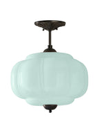 Ella Scallop Milk Glass Flush Mount Light