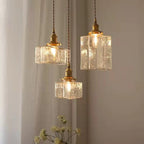 Onda Traditional Ripple Glass Pendant Light