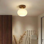 Odessa Solid Wood Semi-Flush Ceiling Light
