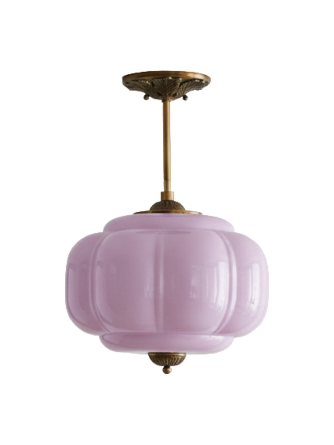 Ella Scallop Milk Glass Flush Mount Light