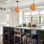 Ella Scallop Milk Glass Flush Mount Light