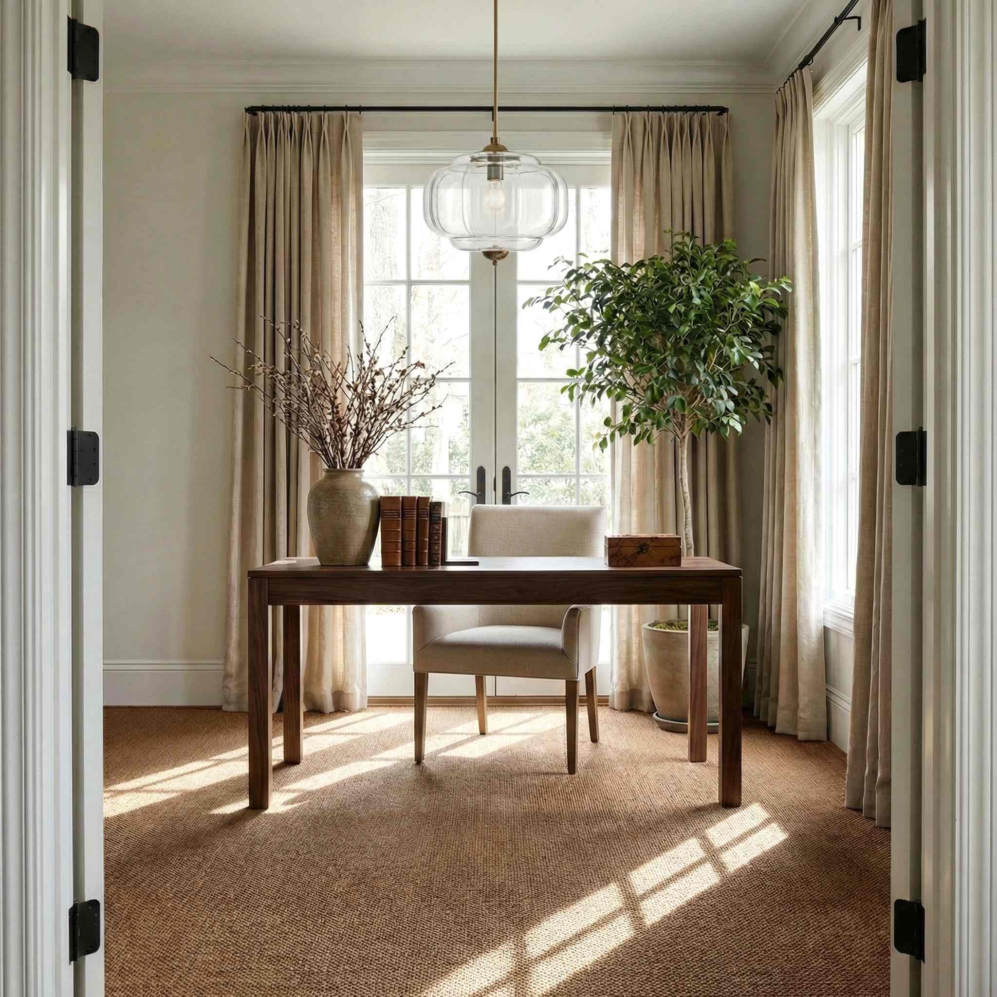 Ella Scallop Milk Glass Flush Mount Light