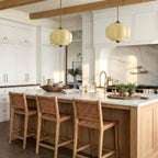 Ella Scallop Milk Glass Flush Mount Light