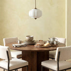 Ella Scallop Milk Glass Flush Mount Light