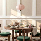 Ella Scallop Milk Glass Flush Mount Light