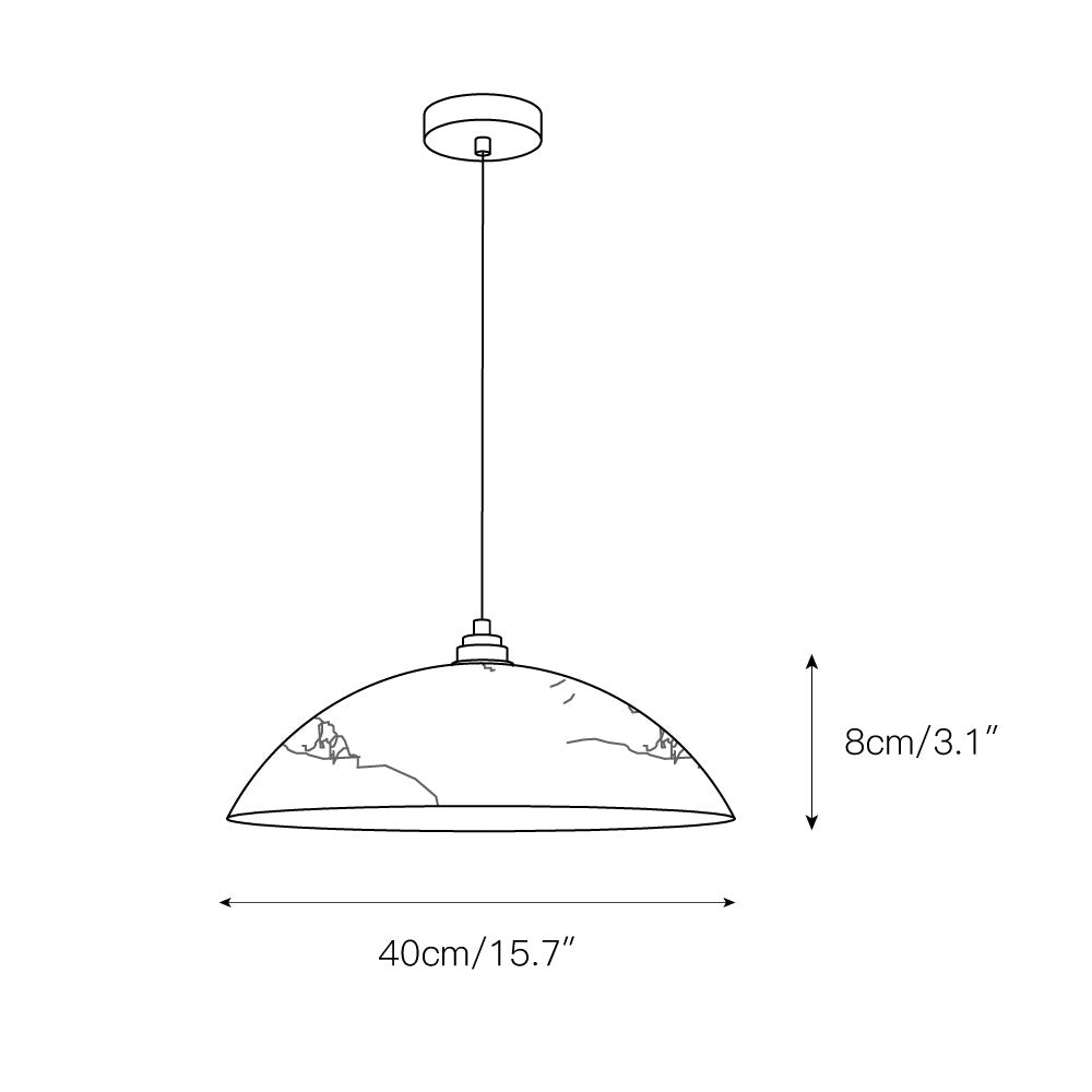 Savana Alabaster Dome Pendant Light