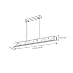 Savana Alabaster LED Linear Pendant Light
