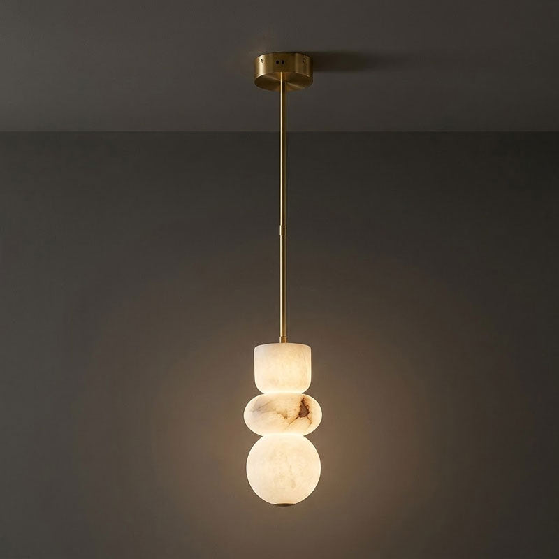 Savana Alabaster Totem Pendant Lamp