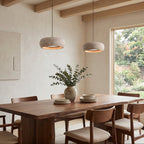 Terra Travertine Drum Pendant Lamp
