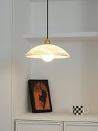 Savana Alabaster Dome Pendant Light