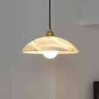 Savana Alabaster Dome Pendant Light