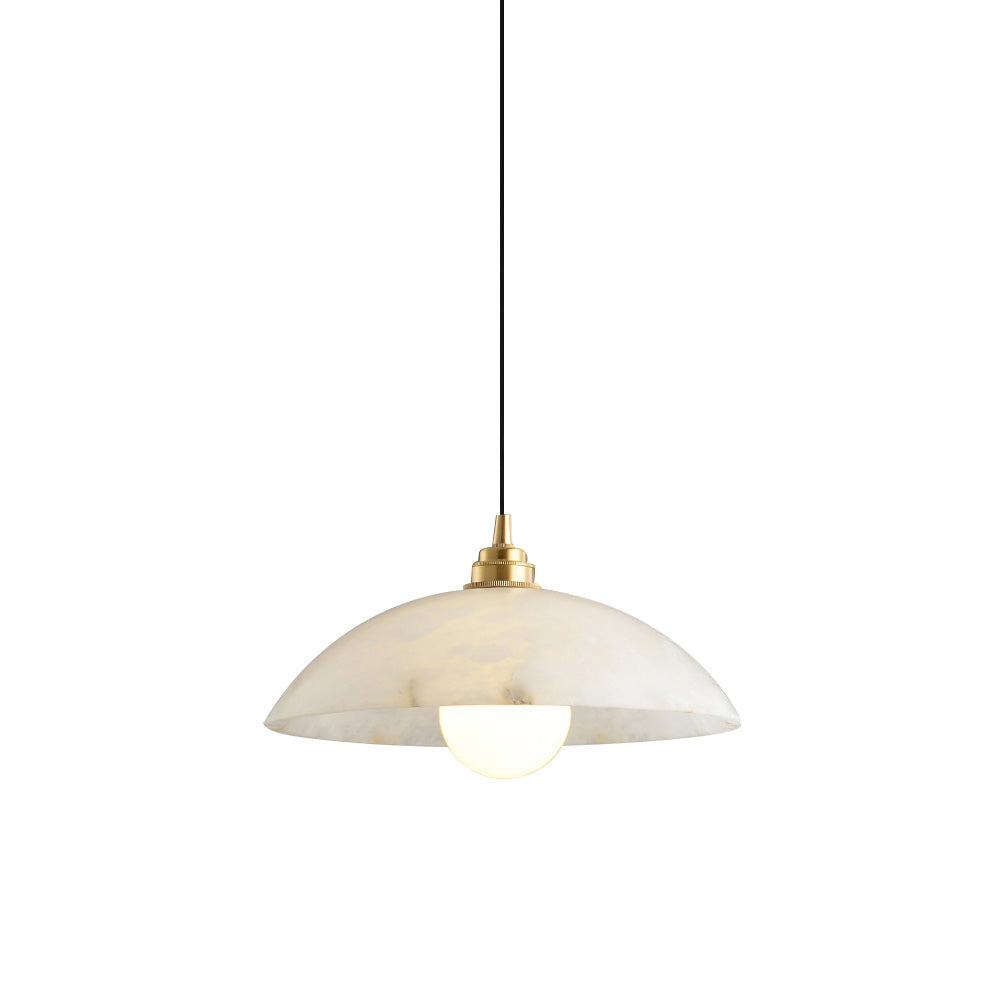 Savana Alabaster Dome Pendant Light