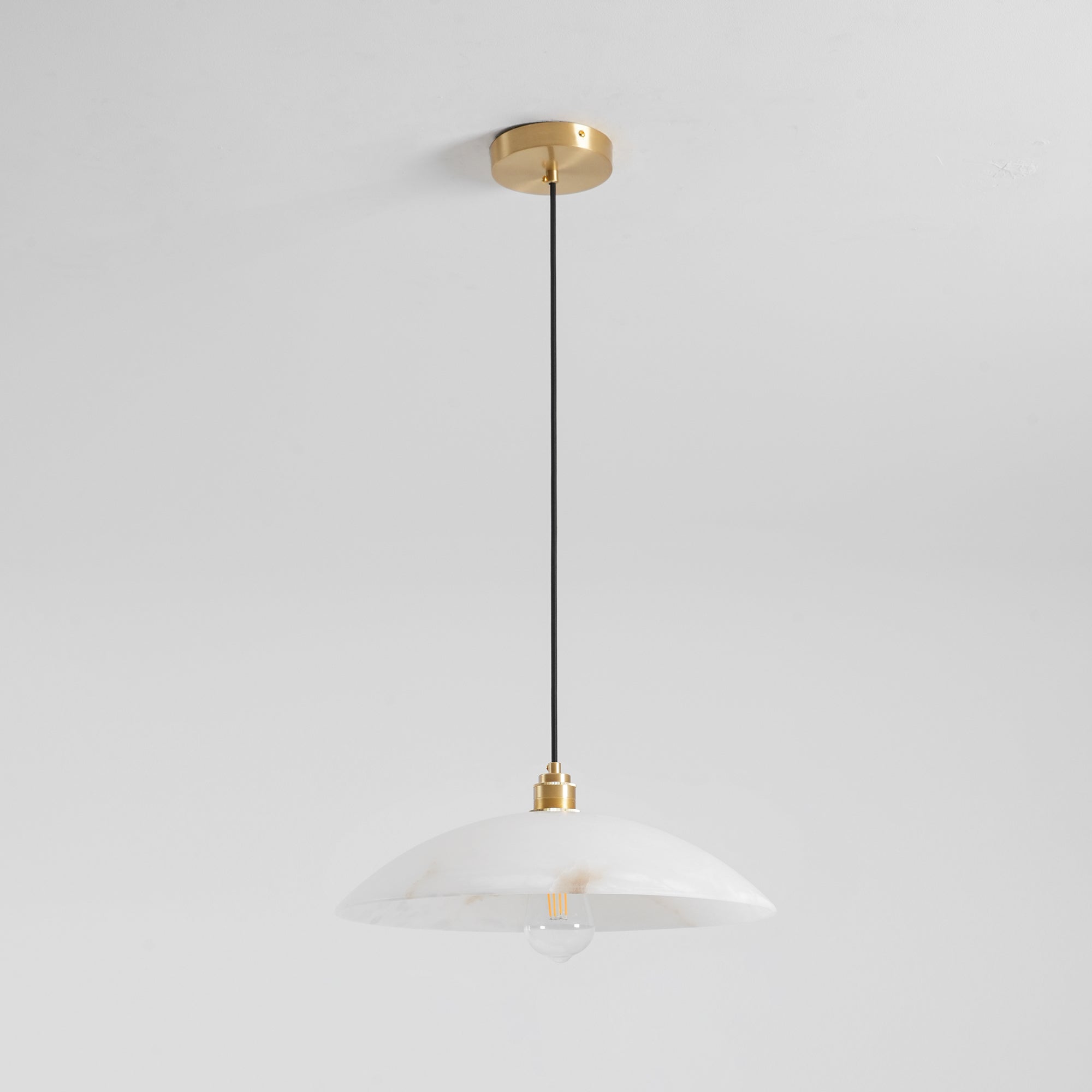 Savana Alabaster Dome Pendant Light