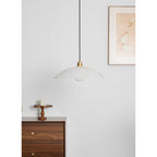 Savana Alabaster Dome Pendant Light