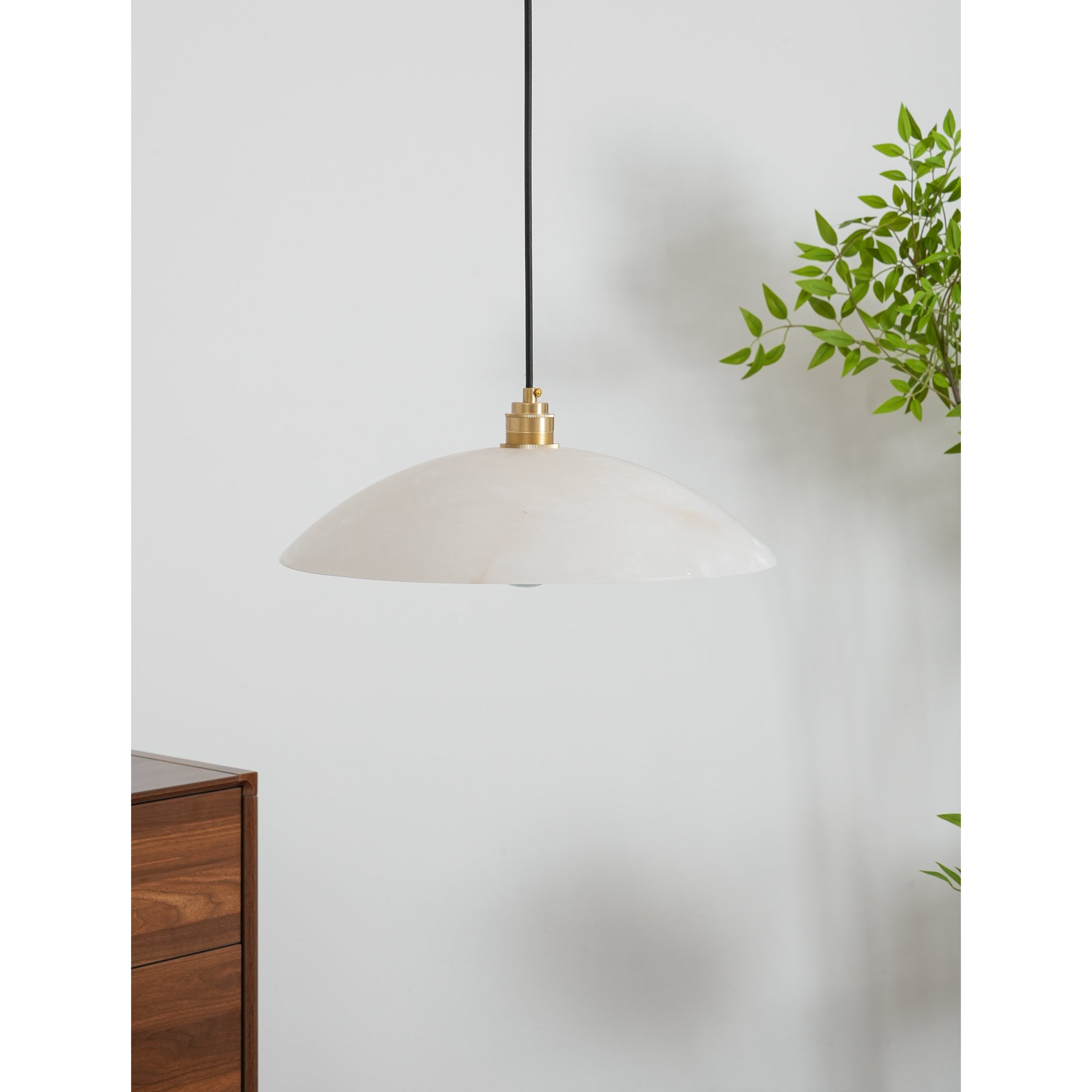 Savana Alabaster Dome Pendant Light