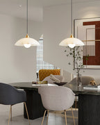 Savana Alabaster Dome Pendant Light