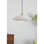 Savana Alabaster Dome Pendant Light
