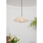 Savana Alabaster Dome Pendant Light