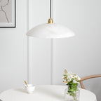 Savana Alabaster Dome Pendant Light