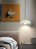 Savana Alabaster Dome Pendant Light