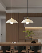Savana Alabaster Dome Pendant Light