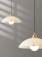 Savana Alabaster Dome Pendant Light
