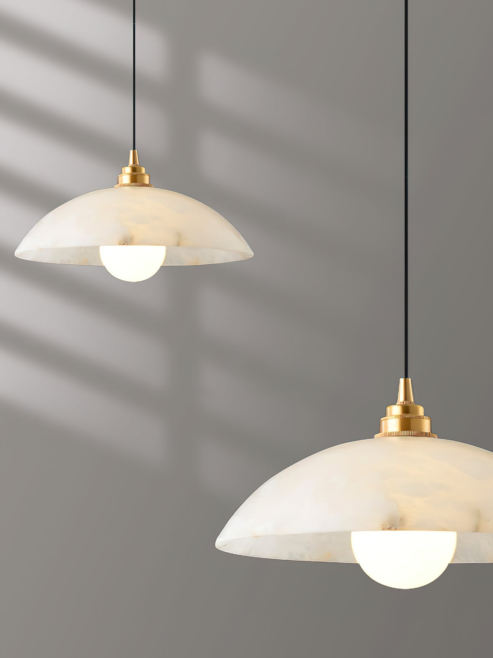 Savana Alabaster Dome Pendant Light