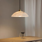 Savana Alabaster Dome Pendant Light