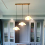 Savana Alabaster Dome Pendant Light