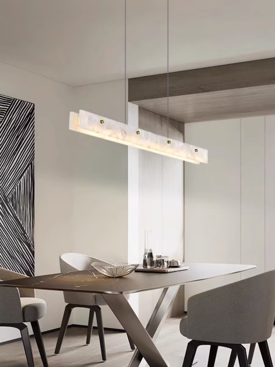 Savana Alabaster LED Linear Pendant Light